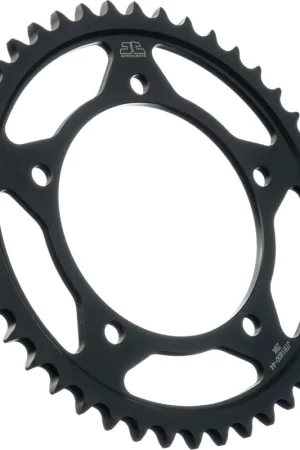 Hoge Kwaliteit JT SPROCKETS - REAR STEEL 44T BL, 530 - Sprockets - BLACK ZINC FINISH